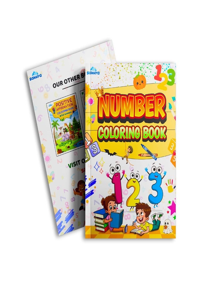 Sakuya Number Coloring Book for Kids | Art and Activity Book for 5-Year-Old | Kid Coloring Books with Number Drawings | Colour Books for 3-Year-Old Children | Drawing Book & coloring Set for Childrens - Image 4